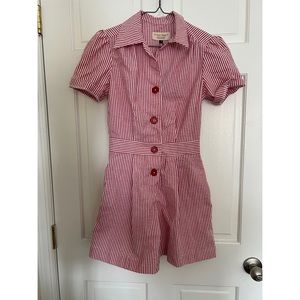 Adorable 40s style repro seersucker romper